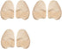Metatarsal Pads for Women, 2026 Upgraded Ball of Foot Chions, Shoe Inserts with Non-Slip Design, One Size Fits All Breathable Comfort Insoles for High Heels, Sneakers, Sandals (Khaki, 3 Pairs)