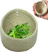 Pottery Herb Stripper Bowl, 2025 New Handmade Ceramic Herb Stripper Different Round Hole Sizes, Suitable for Peeling Off The Leafy of Cilantro, Rosemary etc (Style A)