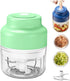 2026 Upgrade Electric Garlic Chopper, Mini Portable B Charging Food Processor & Vegetable Chopper, Veggie Grinder for Garlic, Onion, Nuts, Herbs (Green, 250ml)