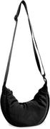 Nylon Crescent Crossbody Bag for Women Purses Trendy Men,Small Travel Sling Bag Hobo