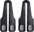 Car Seat Back Double Hook, Universal Premium Stitched Leather and Aluminum-Magnesium Alloy Double Car Seat Back Storage Hook for Purses, Handbags, Bags (Carbon Fiber, 2 pcs)