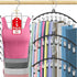 5 Pack Legging Organizer for Closet Hanging, 3 Pants Leggings Hangers with 30 Clips, 1 Tank Top Hanger, 1 Metal Magic Space Saving Hangers Closet Organizers and Storage for Pants Skirts Bra