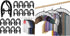 15 Pcs Travel Hangers Portable Foldable Travel Hanger Organizer and 3 Pack Skirt Pants Hangers with Clips