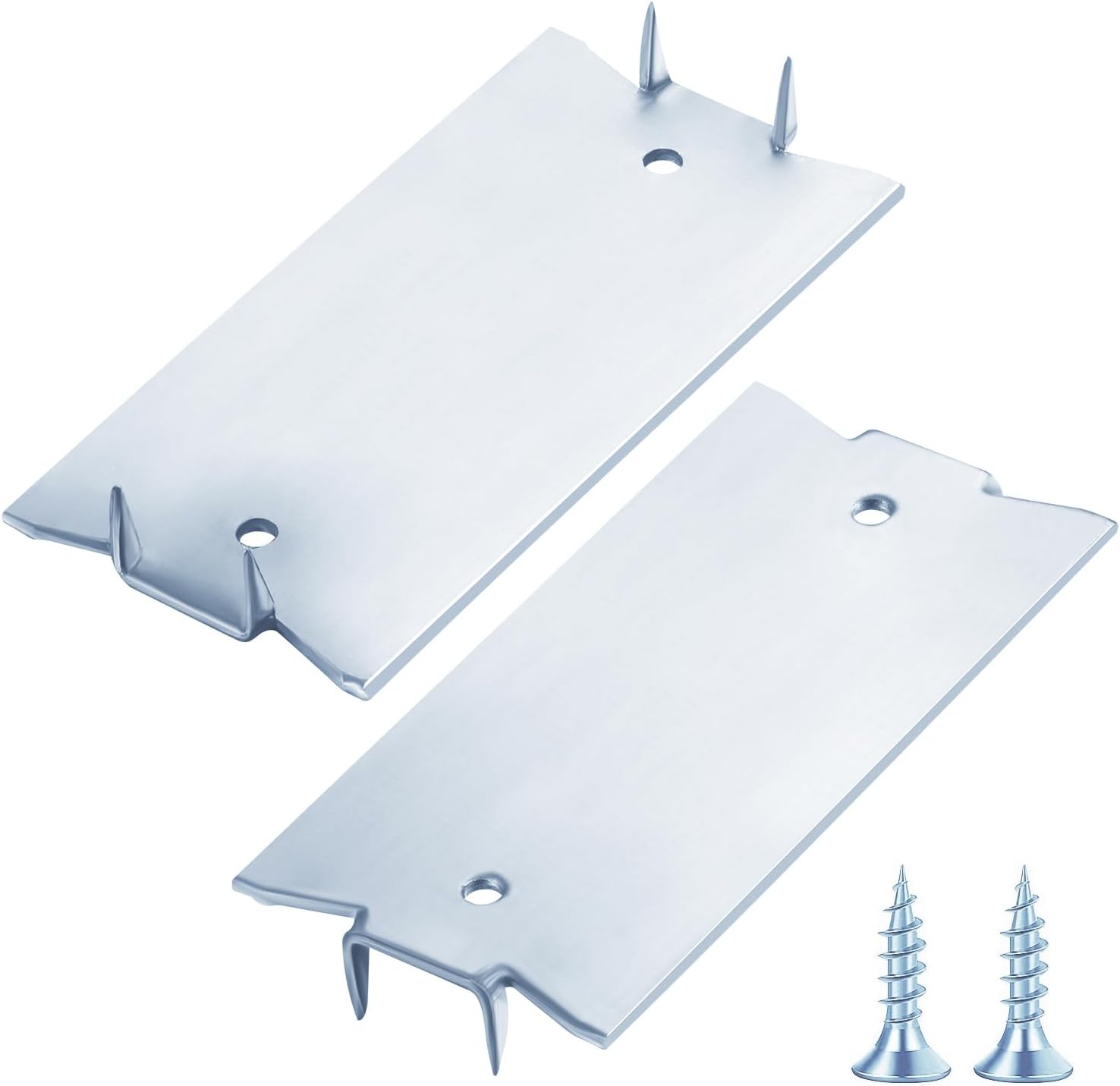 (30 pcs) Zinc 1.5X3 Inch 16-Gauge Anti-Nail Protection Plate Shield, Nail Plate for Wood Studs, Steel Cable Wire Protector Plate with Sharp Pointed Prongs for Protection Plumbing and Wiring