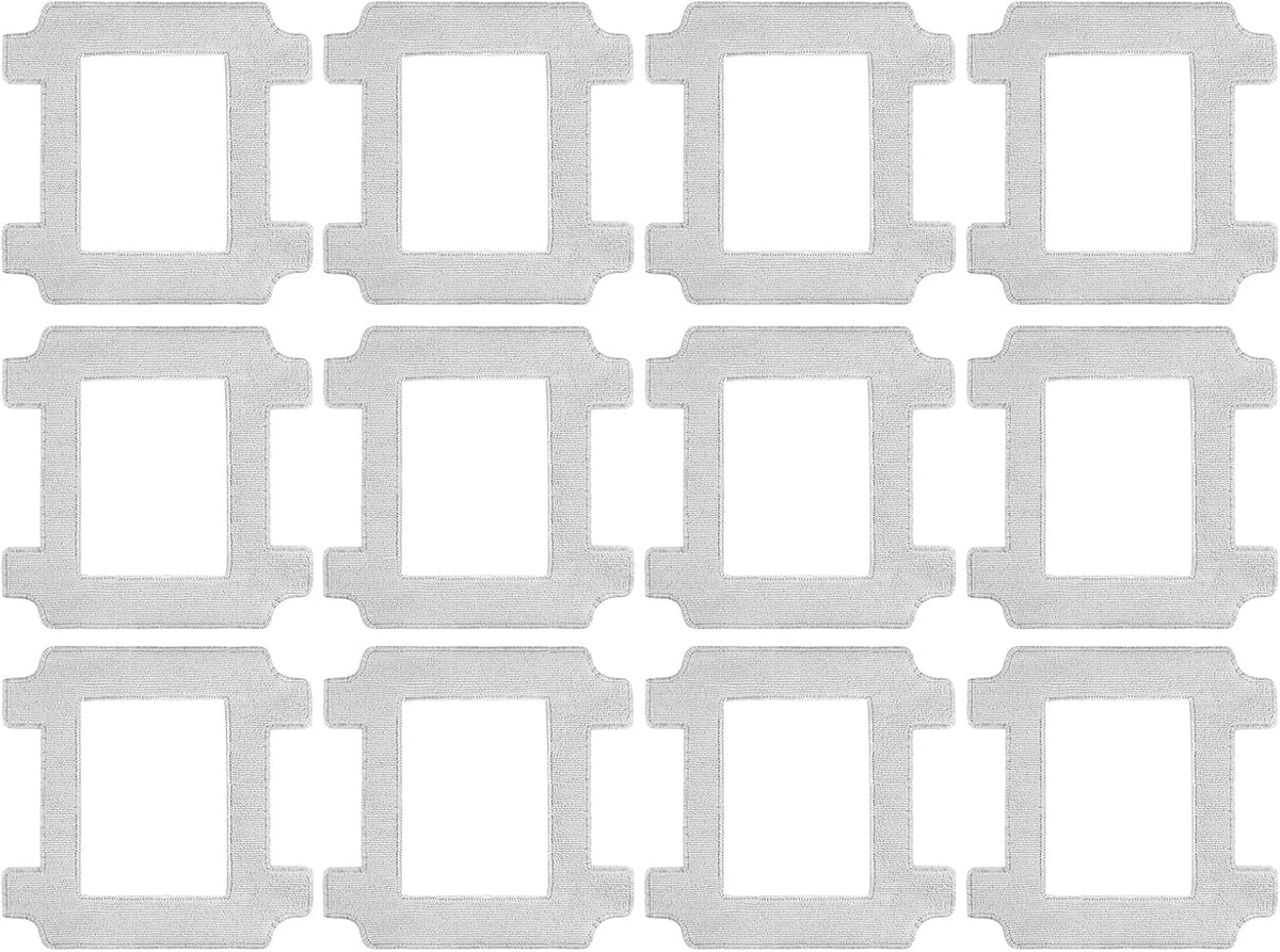 Winbot W2 Pro Replacement Mop Pads - 12 Pcs Washable & Reable Cleaning Cloths Compatible with Ecovacs Winbot W2 Omni, W1 Pro, W2 Pro Window Vacuum Cleaner Robot