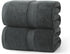 Cotton Bath Sheets Set of 2-70" x 35" Extra Large Soft Bath Towel for Adults, Absorbent & Lightweight, Fluffy, Quick Drying Shower Towels for Bathroom, Pool, Yoga & Daily e, Grey
