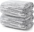 2 Pack Bath Towels, 29 x 59 Inches 550 GSM Oversized Bath Sheets, 100% Cotton, Double-Sided Design, Quick Dry, Highly Absorbent Shower Towels for Bathroom, Home, Gym, Pool and Spa - Gray