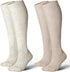 Cotton Compression Socks for Women&Men 20-30mmHg Knee High Cute Support Sock for Nurses Pregnancy Travel