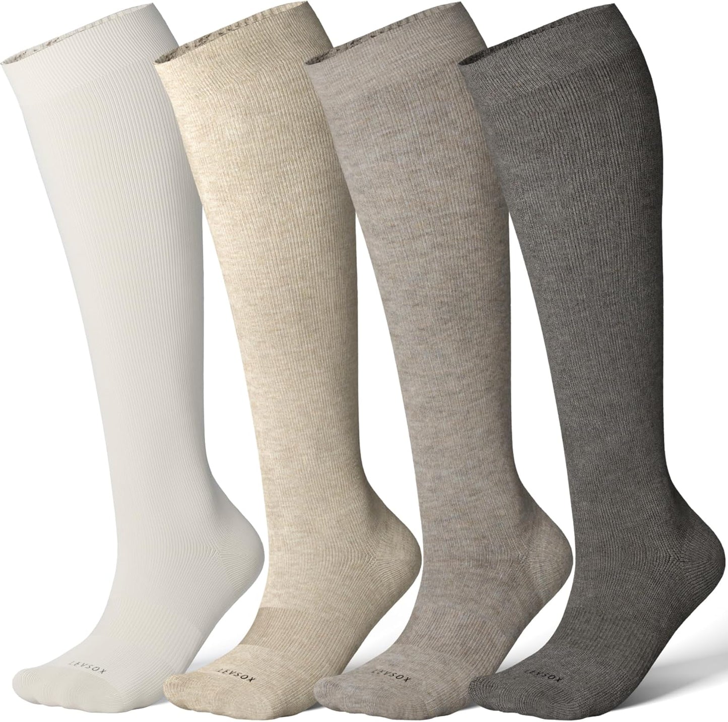 Viscose Made from Bamboo Compression Socks for Pregnant Women 20-30 mmHg Knee High Cute Mens Supports Socks for Travel