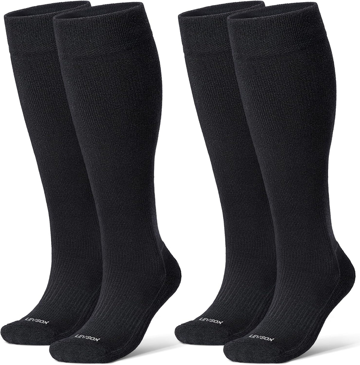 Bamboo Viscose Graduated Compression Socks for Women&Men - Chioned Knee-High 20-30 mmHg Support Socks