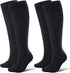 Thick Merino Wool Compression Socks for Women and Men 20-30mmHg Knee High Support Socks for Flying Nurses Pregnancy