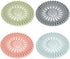 Hair Catcher Shower Drain, Silicone Sink Drain Strainer, Durable Easy Clean Drain Covers for Sink, Kitchen, Bathtub and Bathroom Drains (Set, 4 pcs)