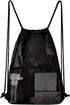 Heavy Duty Mesh Drawstring bag for Soccer Ball，Beach Toys -Drawstring Backpack Sports Gym Bag