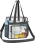 Clear Bag for Stadium Events, 12x6x12 Transparent Stadium Messenger Bag for Concerts, Work, Sports Games, Gym