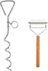 Dog Tie-Out Stake and 2-in-1 Shedding Grooming Tool