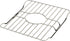304 Stainless Steel Sink Protector Rack – Rt-Resistant Grid for Kitchen Sink Bottom, Scratch Prevention, Drainage Support – Fits Sinks 10.75" x 12.4", Center Drain Hole Required