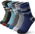 Kids Merino Wool Hiking Socks Thermal Winter Warm Thick Boys Toddlers Girls Chion Crew Socks 6 Pairs