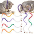 6Pcs Rope Cat Chew Toys, Multi-Color Interactive Cat Toy for 28 Inches, Safe Teeth Cleaning Toy for All Breeds (Style A)