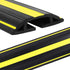 10 ft Floor Cable Cover Protector, Heavy Duty PVC Duct Easy to Unroll, Prevent Trip Hazard for Home Office or Outdoor Settings