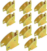 E-Track Wood Beam End Socket Accessories, Zinc-Coated Steel, Fit with 2x4 2x6, Add Removable Load Lock Bars to E-Track Cargo Area (10pcs)