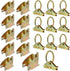 E-Track Wood Beam End Socket Accessories(10pcs) and E-Track O Ring Tie-Down Anchors(10pcs)