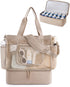 Beach Bag for Women, Mesh Tote Bags with Zipper, Sandproof Vacation Essentials with Cooler for Swim Cruise Pool