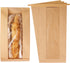 50 Pack Long Paper Bread Bags with Tabs for Homemade Sourdough, Resealable Bakery Bags with Window for Oval Sourdough Bread, Loaves, Pastries, Baguettes (6.3x2.7×13.7 Inches) | Grease Resistant