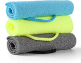 3 Pcs Exfoliating Net Sponge Body Scrubber Bath Towel
