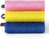 3 Pcs African Net Bath Sponge Double Layer Exfoliating Washcloth Body Scrubber with Handle for Adult and Kids