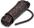4mm 5.46yard Genuine Round Leather Cord for Jewelry Making, 20 Pack 4mm Hole Magnetic Clasps Leather Bracelet Necklace Paracord Fashion Jewelry DIY Leathercraft Accessories