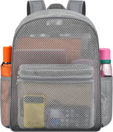 Duty Mesh Backpacks for Adults,See Through Backpack for Swimming Work Outdoor, Diving Backpack Carry Portable Oxygen Concentrators (Grey)