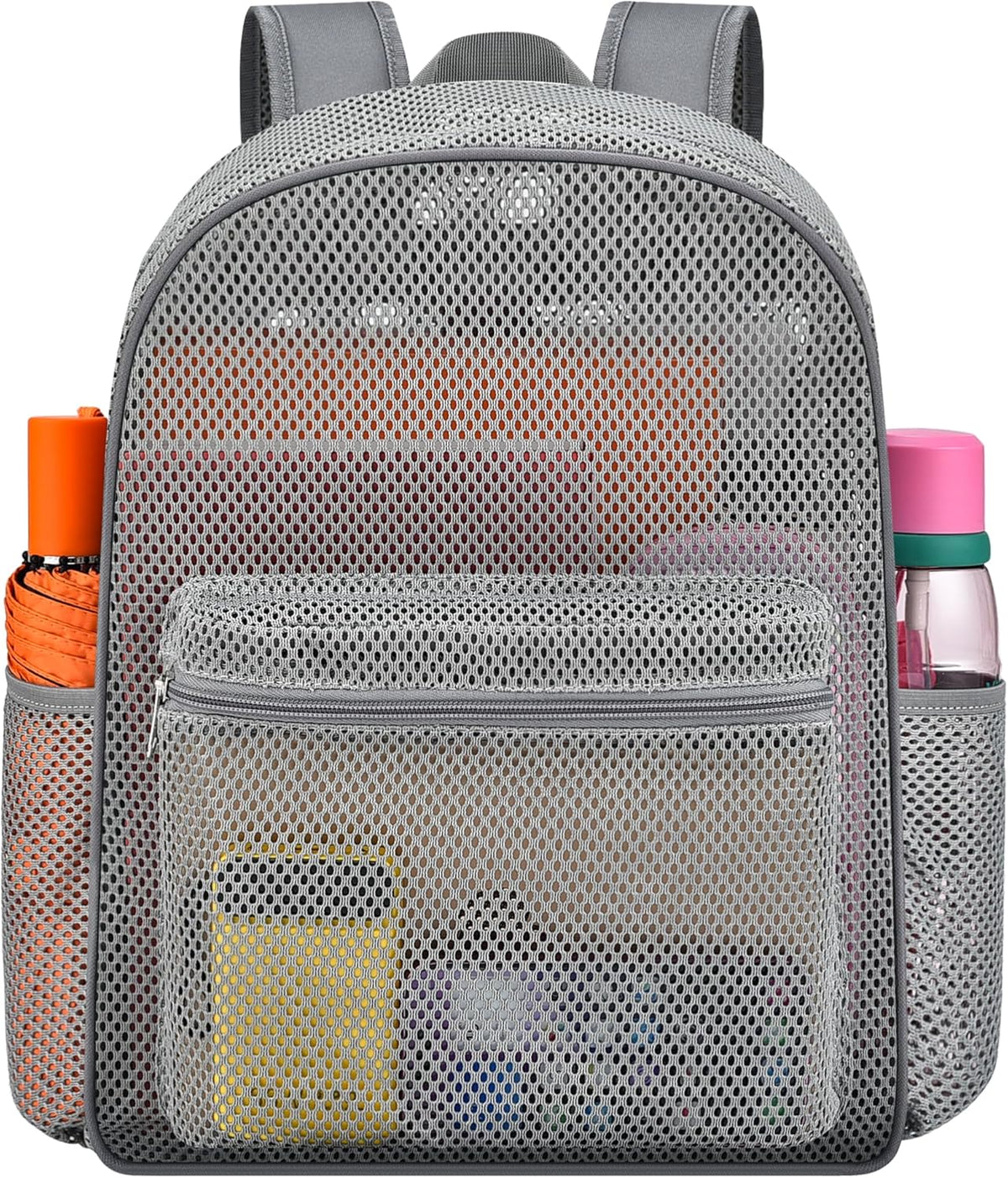Duty Mesh Backpacks for Adults,See Through Backpack for Swimming Work Outdoor, Diving Backpack Carry Portable Oxygen Concentrators (Grey)