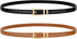 Leather Thin Belts for Women, Fashion Women&