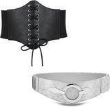 Corset Belt Bundel With Silver Belt for Cosplay