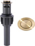 ALEASHA Bathroom Sink Drain with Overflow Vessel Sink Stopper, Pop Up Drain for Bathroom Sink Pop Up Drain Stopper for Hair Catcher, Brushed Gold