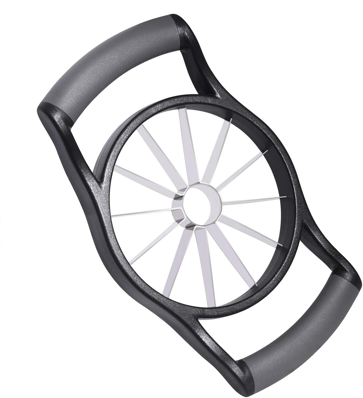Apple Slicer, [Upgraded] 12-Slice Apple Slicer and Corer, Heavy Duty Stainless Steel Apple Cutter, Divider, Wedger with Ultra-Sharp Blade & Ergonomic Grip Handle for Pears and More