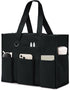Large Tote Bag for Women Waterproof with 12 Pockets Top Zipper Closure Utility Teacher Nurse Bags for Work School