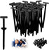 Nylon Universal Cable Tie Buckle,Zipper Clips Cable Tie Buckle Zip Tie,Self-Locking Nylon Zip Ties Holder,Multipurpose Plastic Cable Ties Buckles Tool for Car Daily Repair (50PCS)
