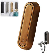 Folding Coat Hooks,Retractable Wall Closet Hooks,Heavy Duty Hook Bathroom Towel Hooks Robe Hooks Wall Mounted for Hanging Coat Towels Clothes (Brown)