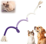Cat Chew Rope Toy,Interactive Cat Toys for Indoor Cats,Catnip Toys for Bored Indoor Adult Cats,Cat Enrichment Toys,Teeth Cleaning Toy for Kittens All Breeds 23.6in (Purple)