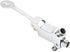 Single Foot Pedal Water Valve Copper Bathroom Faucet for Basin Water Tap Floor Mount Single Pedal Valve Silver