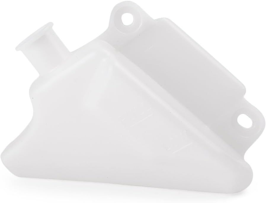 Motorcycle Radiator Water Coolant Reservoir Overflow Tank Replacement Compatible for Yamaha YZF-R1 2007-2008 White