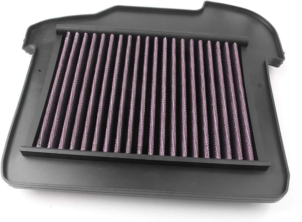 Motorcycle Air Cleaner Filter Element Assembly Replacement Compatible Fits for Yamaha FJ09 2015-2017 FZ09 2014-2017 Black Red