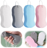 Magic Exfoliating Bath Sponge, Magic Exfoliating Body Scrubber Skin Friendly & Reusable for Adults Women and Men (4 Pcs)