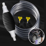 Multifunction Liquid Sucker Pump, Manual Fuel Transfer Pump Gasoline Transfer Pump, Portable Fuel Syphon Pump for Gas Gasoline Petrol Diesel Oil Liquid Water Fish Tank with 6.5Ft Syphon Hose