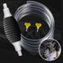 Multifunction Liquid Sucker Pump, Manual Fuel Transfer Pump Gasoline Transfer Pump, Portable Fuel Syphon Pump for Gas Gasoline Petrol Diesel Oil Liquid Water Fish Tank with 6.5Ft Syphon Hose