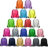 100 Pcs Drawstring Bags Bulk - Lightweight Drawstring Backpack, Cinch Bag for Party Sport Gym Trip Gift - 20 Colors