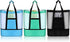 3 Pcs Beach Bag with Cooler Mesh Beach Tote with Insulated Cooler and Pocket Waterproof Sandproof Beach Tote Bag Swim Pool Bag for Women Summer (Black, Blue and Green)