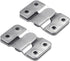 Stainless Steel Interlock Hanging Buckle, Heavy Duty Flush Mount Bracket Interlocking Furniture Connector, Z-Shaped Clip Wall Mount Hardware for Display Art Gallery Furniture Photo (2pairs Large)