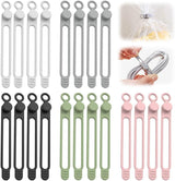 Data Cable Organizer, 2025 New Silicone Cable Ties Reusable Cable Management Organizer for Bundling and Fastening Cable Cords Wires (20)